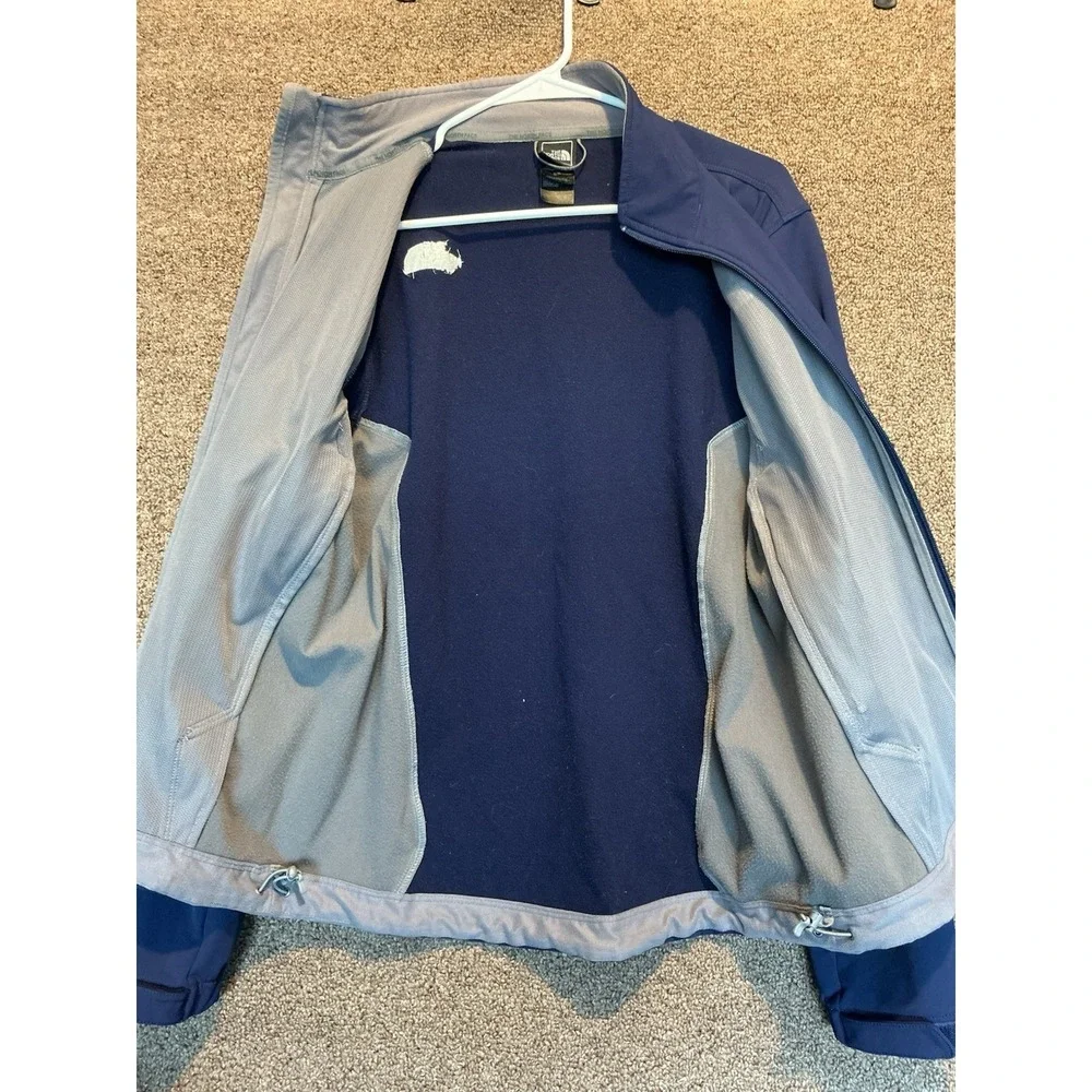 The North Face Men Apex Softshell Jacket Stretch Navy BlueGray M